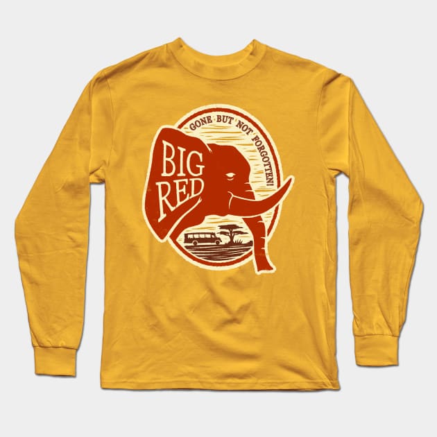 Big Red Long Sleeve T-Shirt by blairjcampbell